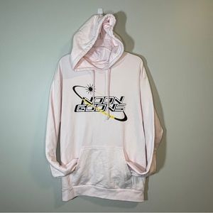 Noon Goons Light Pink Orbit Graphic Print Hoodie M NWOT